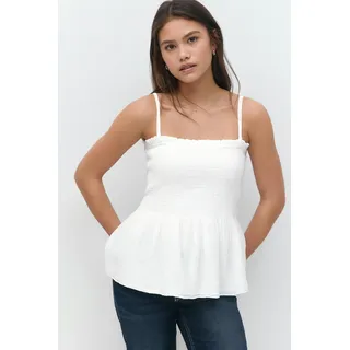 Gina Tricot - Y one layer multi top - Oberteile - Weiß - 146/152 - Mädchen - Weiß - 146/152