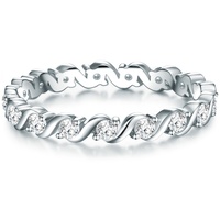 Trilani Ring Sterling Silber Zirkonia in 56 Damen