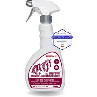 Supravit Schweif und Mähnenspray für Pferde | seidiges Glanzspray | leichte Kämmbarkeit | Mähnen und Schweifspray 500ml | erleichtert die Pferdepflege | Lange Geschmeidigkeit
