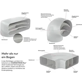Silverline F-RBH 150 Rohrbogen horizontal 90°