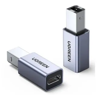 UGREEN USB C auf USB B Adapter grau
