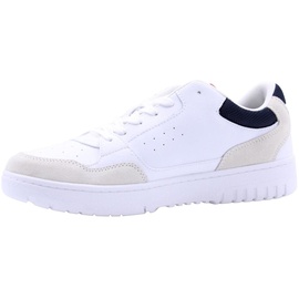 Tommy Hilfiger Herren Cupsole Sneaker TH Basket Core Rwb Schuhe , Weiß (White), 40 EU