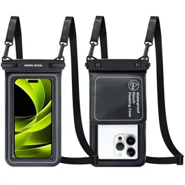 mobile origin Waterproof Floating Case with Small Pouch 6.8" black/white