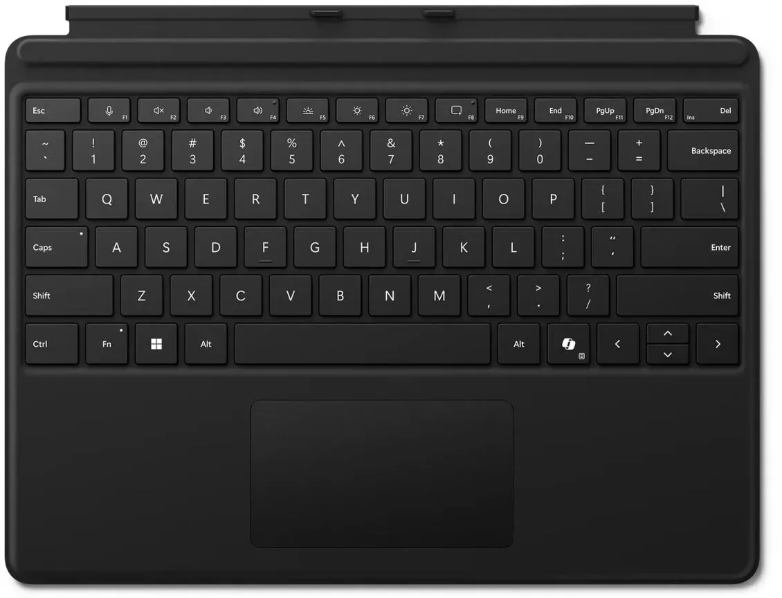 Microsoft Surface Pro Keyboard AZERTY Französisch Microsoft Cover port Schwarz