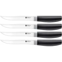 Zwilling Now S Steakmesser 12 cm 4-tlg. Schwarz rostfrei eisgehärtet