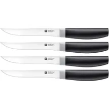 Zwilling Now S Steakmesser 12 cm 4-tlg. Schwarz rostfrei eisgehärtet