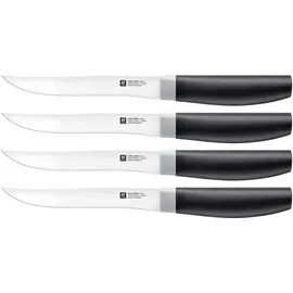 Zwilling Now S Steakmesser 12 cm 4-tlg. Schwarz rostfrei eisgehärtet