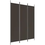 vidaXL 3-tlg. Paravent Braun 150x200 cm Stoff