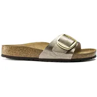 Birkenstock Damen Mules Madrid Big Buckle Birko-flor Sandal, Graceful Taupe, 38 EU - 38 EU