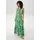Aniston CASUAL Sommerkleid (mit abnehmbaren Bindeband) mit extravagantem Blumendruck - jedes Teil ein Unikat beige|grün 38 EU