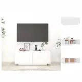 vidaXL TV-Schrank Weiß 100x35x40 cm Holzwerkstoff