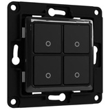 Shelly Wall Switch 4-fach schwarz, Unterputz, Wandschalter (WS4-BLACK)