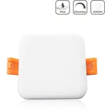 Longlife LED Led Panel Einbaustrahler eckig weiss Ip66 dimmbar - Lichtfarbe: Neutralweiß 4000...