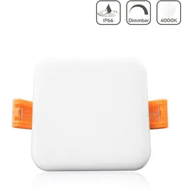 Longlife LED Led Panel Einbaustrahler eckig weiss Ip66 dimmbar - Lichtfarbe: Neutralweiß 4000...