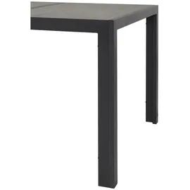 VCM Gartentisch 195 x 90 x 75 cm Schwarz/Grau
