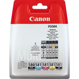 Canon PGI-580 pigmentschwarz + CLI-581 CMYK