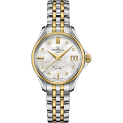 Certina DS Action Lady Powermatic 80 C032.207.22.116.00 - Perlmutt hell,PVD Beschichtung bicolor - 34,5mm
