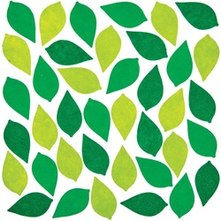 Filzsticker grüne Blätter (pro Set 150)