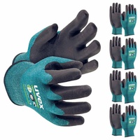 Uvex Mechaniker-Handschuhe uvex Schnittschutzhandschuhe Bamboo TwinFlex D xg 60090 5 Paar Cut D (Spar-Set) blau 9