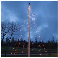 MARELIDA LED Baummantel Lichterkette Fahnenmast - Serie LED - 10 Stränge 360 LED - H: 7m - f√or Außen
