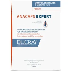 DUCRAY ANACAPS EXPERT NAHRUNGSERGÄNZUNG FÜR HAARE & NÄGEL 90 St Kapseln