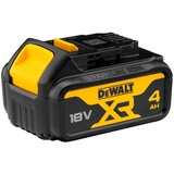 Dewalt Ersatz-Akku 18,0 Volt/ 4,0 Ah XR Li-Ion (kompatibel mit allen 18,0 Volt XR Akku-Maschinen von DEWALT, LED Akku Ladestandsanzeige), DCB182