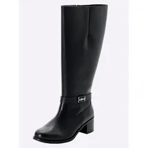 sheego Weitschaftstiefel Damen Schwarz 43