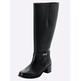 sheego Weitschaftstiefel Damen Schwarz 43