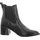 TAMARIS Damen Chelsea mit Blockabsatz Leder, schwarz, 37 EU