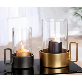 Gilde Windlicht Antigua Aluminium Gold