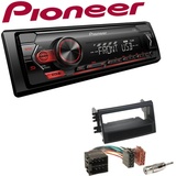 Pioneer 1-DIN Autoradio USB AUX Android Einbauset für KIA Soul schwarz 2008-2011