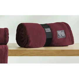 S.Oliver Kuscheldecke Kuschelsoft 150 x 200 cm Polyacryl Rot Bordeaux