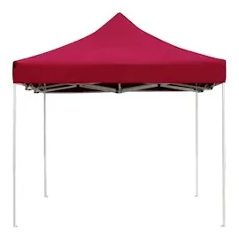 vidaXL Profi-Partyzelt Faltbar 4,5 x 3 m Weinrot