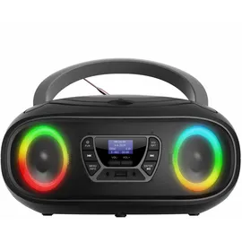 Denver TDB-212GR DAB+ Boombox mit DAB+/FM-Radio, Bluetooth-Funktion,Grey