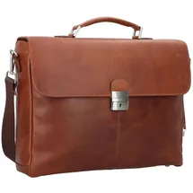 Esquire Dallas Aktentasche Leder 40 cm Laptopfach braun