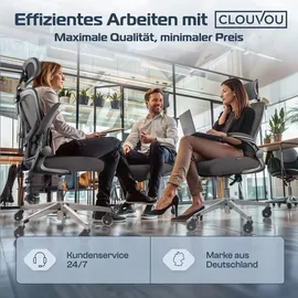 clouvou SmartSeat Ergonomisch Schwarz