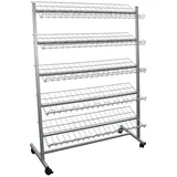 GERSO Schuhständer 100 x 140 x 0 cm 5 Etagen silber