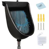 Urinale für Männer verschüttete wasserfreie Urinalwand-Garagen Urinal mit 59 '' Schlauch UV-resistentes Plastik Urinale Innen & Outdoor-Toilette für Badezimmer, wasserlos