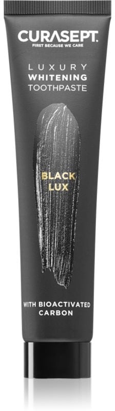 Curasept Black Lux schwarze Zahnweißercreme mit bleichender Wirkung 75 ml