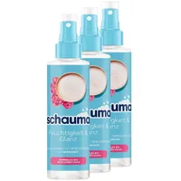 Schauma Sprühpflege Feuchtigkeit & Glanz (3x 200 ml), Sprühspülung hilft, das Haar zu entwirren, Spülung mit bis zu 230 °C Hitzeschutz, Haarspülung für weiches, glänzendes Haar