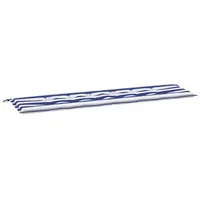 VidaXL Gartenbank-Auflage Blau weiß 180 x 50 x 4