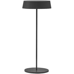 ROSSINI ILLUMINAZIONE Inemuri Anthrazit LED-Tischleuchte mit USB Touch, wiederaufladbar und dimmbar, 12 Stunden Autonomie