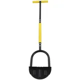 Tissting 42,7×8,7 Zoll Sägezahn Rasenkantenschneider Halbmond Rasenkantenstecher mit T-Grip, Bürgersteig Gras Langer Handgriff Schritt Edger, für Garten, Gehweg, Blumenbeete (#2)