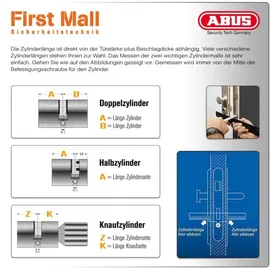 ABUS EC660NP Profildoppelzylinder Zylinder 30/50 mm