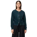 Zero Strickjacke mit Blumenknöpfen Teal Ocean | 34