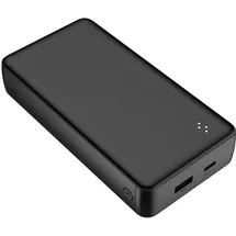 Wow WOW, Powerbank 20000 mAh USB-A / USB-C kompakt, Schwarz