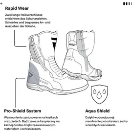 Rebelhorn Scout Motorradstiefel 45
