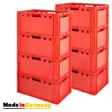 TSGPS Aufbewahrungskiste E3 60 x 40 cm 8-tlg. rot