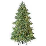 Dehner künstlicher LED-Weihnachtsbaum Lyra, mit Fernbedienung, ca. H180 cm, Grün