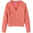 vidaXL Kinder-Strickjacke Mädchen Langarm Pullover Kinderjacke Jacke Mittelrosa 104 - 104